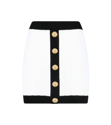 [Balmain] Mini skirt FW25 FF1LB039KI64GAB