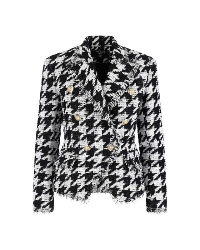 [Balmain] Tweed jacket FW25 FF1SI504CG17GAB