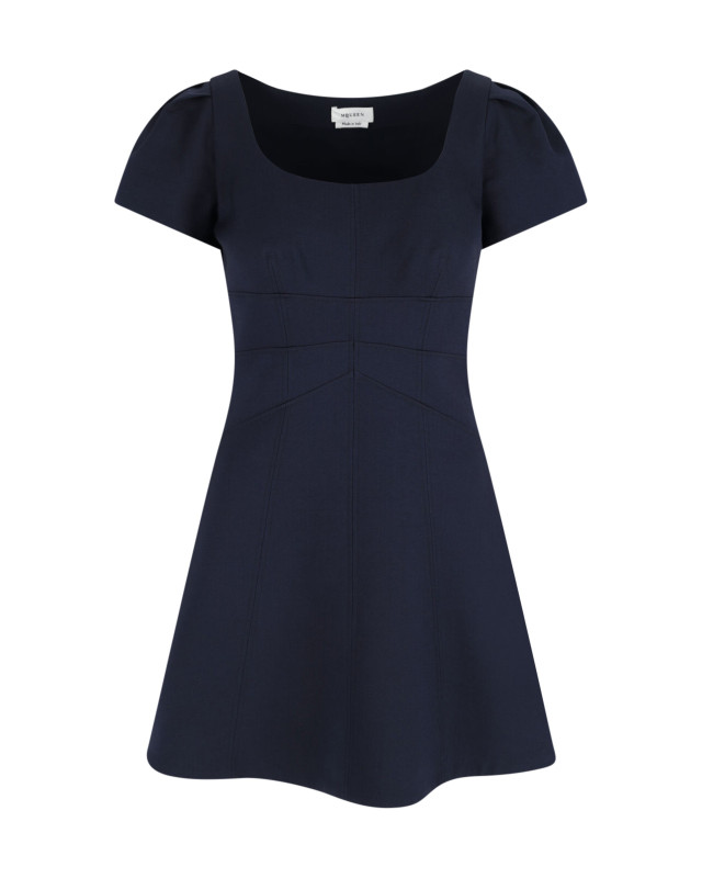 [Alexander McQueen] Short sleeve dress FW25 841216 QJAAA4100