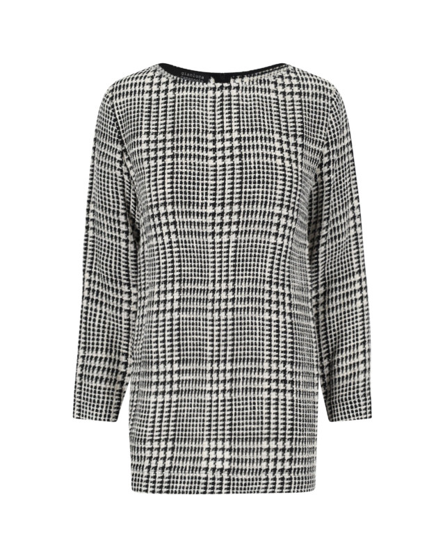 [Gianluca Capannolo] Long sleeve dress SS25 25ET517 100BLACK WHITE