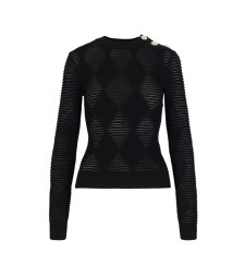[Balmain] Knitwear FW24 DF1AR850KG680PA