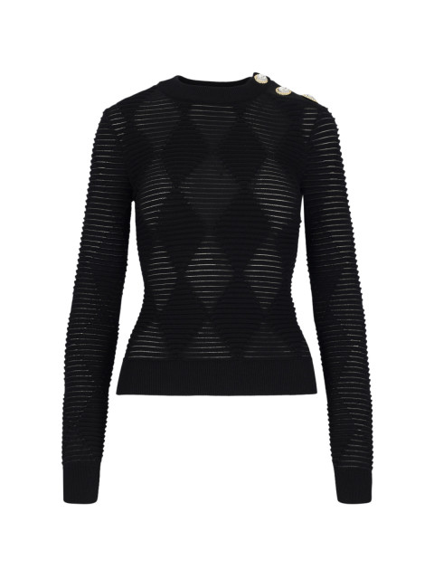 [Balmain] Knitwear FW24 DF1AR850KG680PA