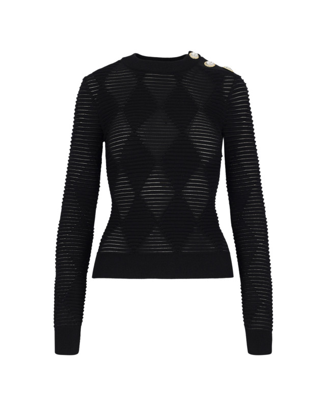 [Balmain] Knitwear FW24 DF1AR850KG680PA