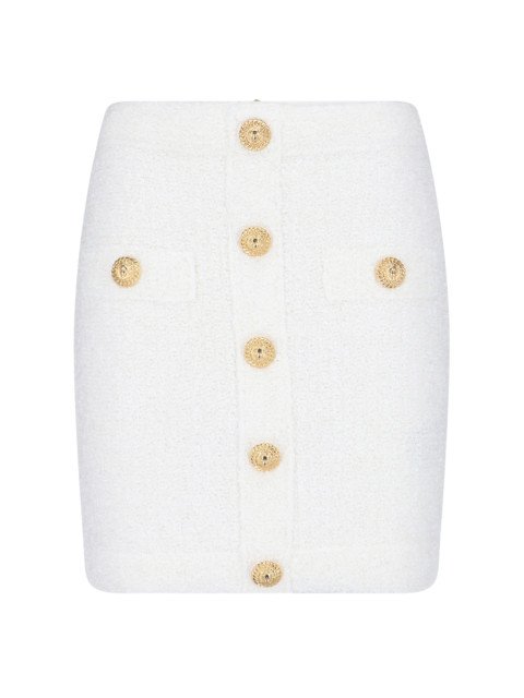 [Balmain] Mini skirt FW24 DF1LB292KH100FA