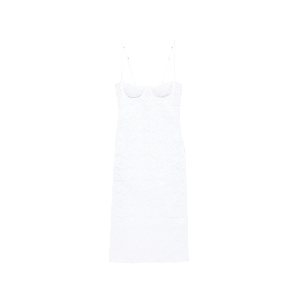 [OSEREE] Sleeveless dress SS26 OPD221 FULL LACE WHITE