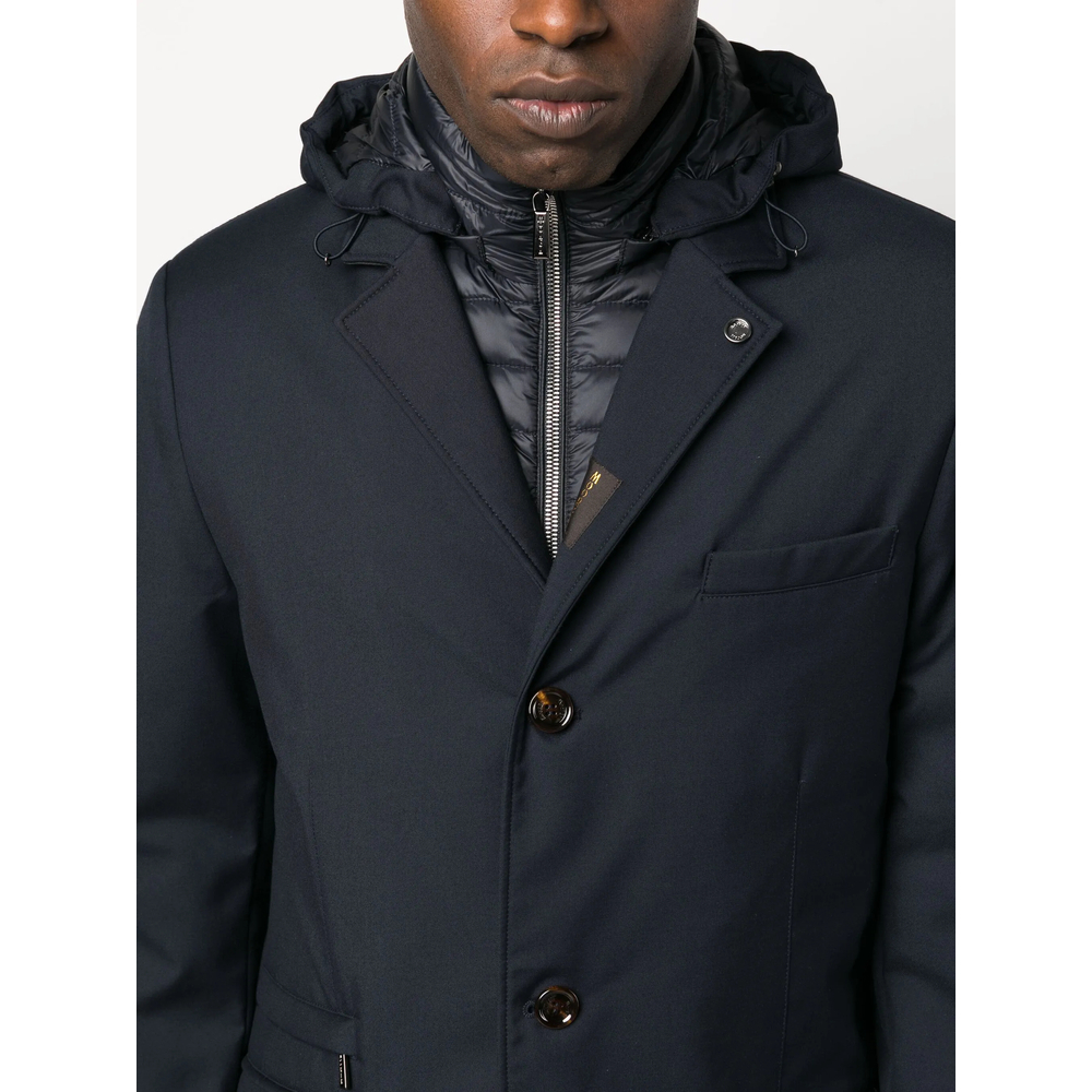 [Moorer] Coat FW26 A100030 REDON-PUM DKBLU