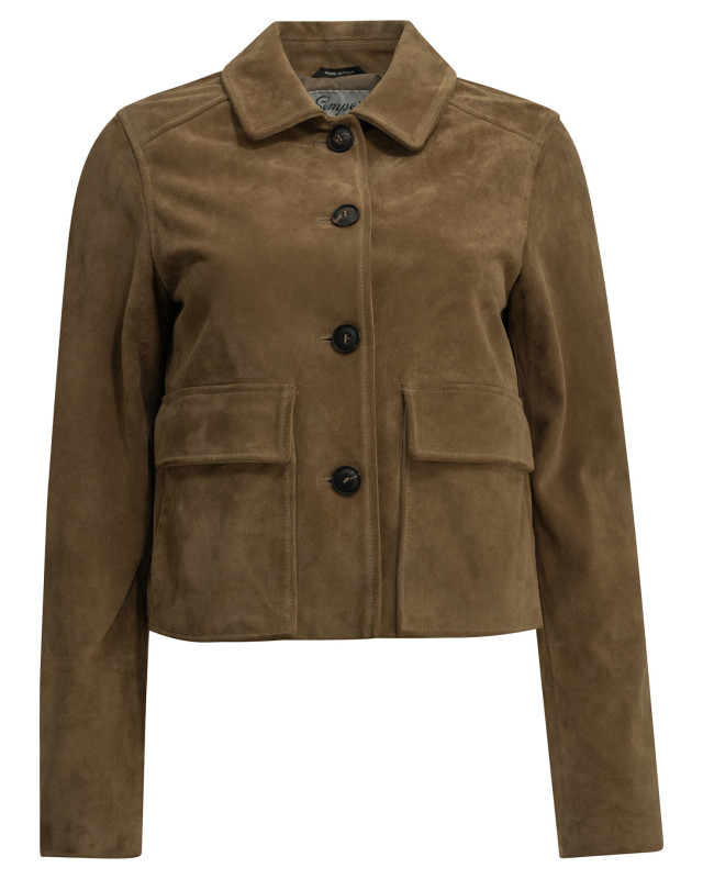 [Semper] Leather Jacket FW26 WMNSUECOACHMARRONE CHIARO