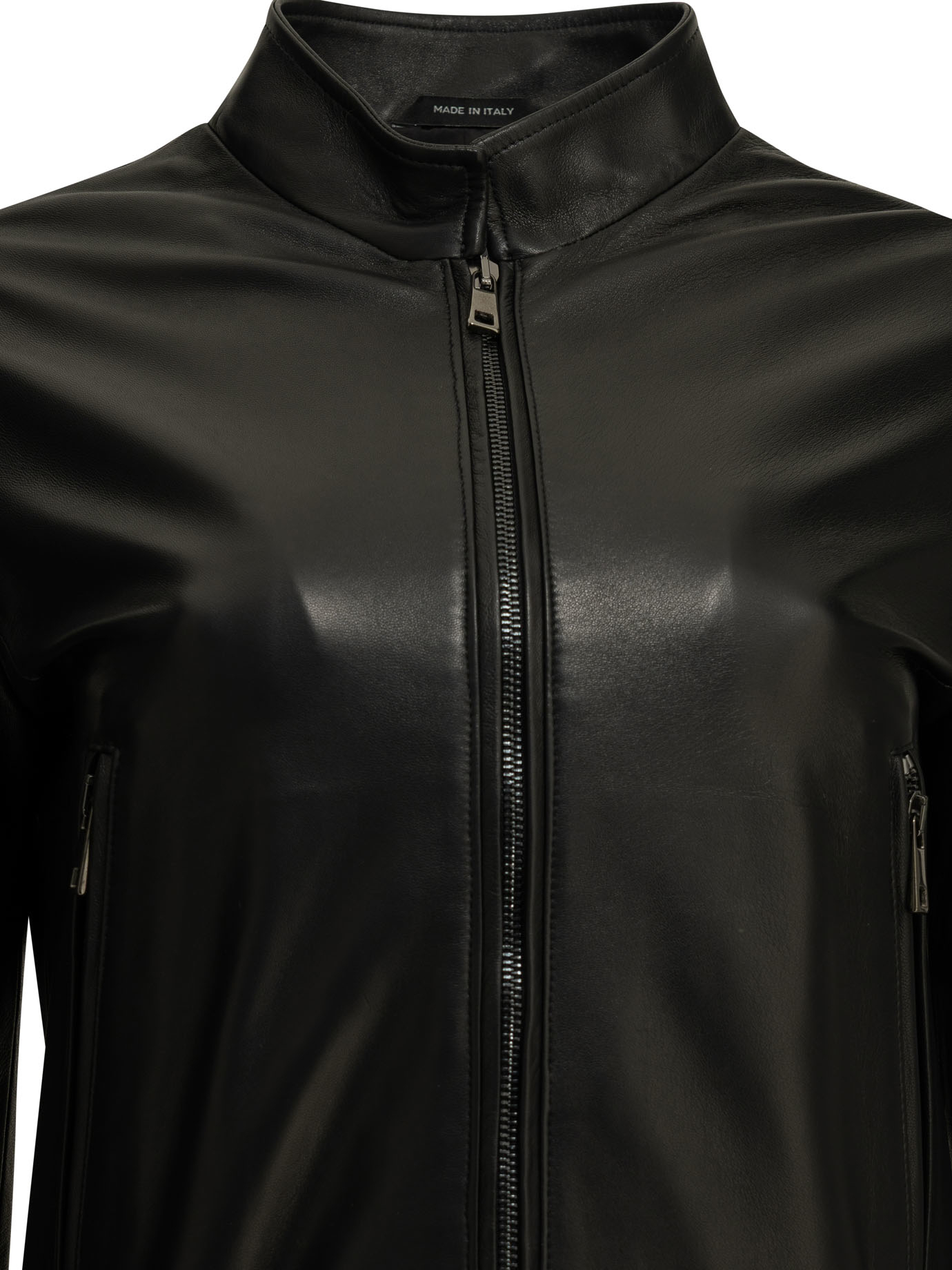 [Semper] Leather Jacket FW26 WMNLTHRACERNERO