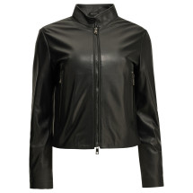 [Semper] Leather Jacket FW26 WMNLTHRACERNERO