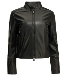 [Semper] Leather Jacket FW26 WMNLTHRACERNERO