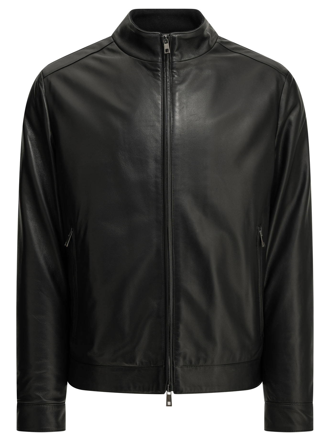 [Altum] Leather Jacket FW26 MNLTHBOMBERNERO