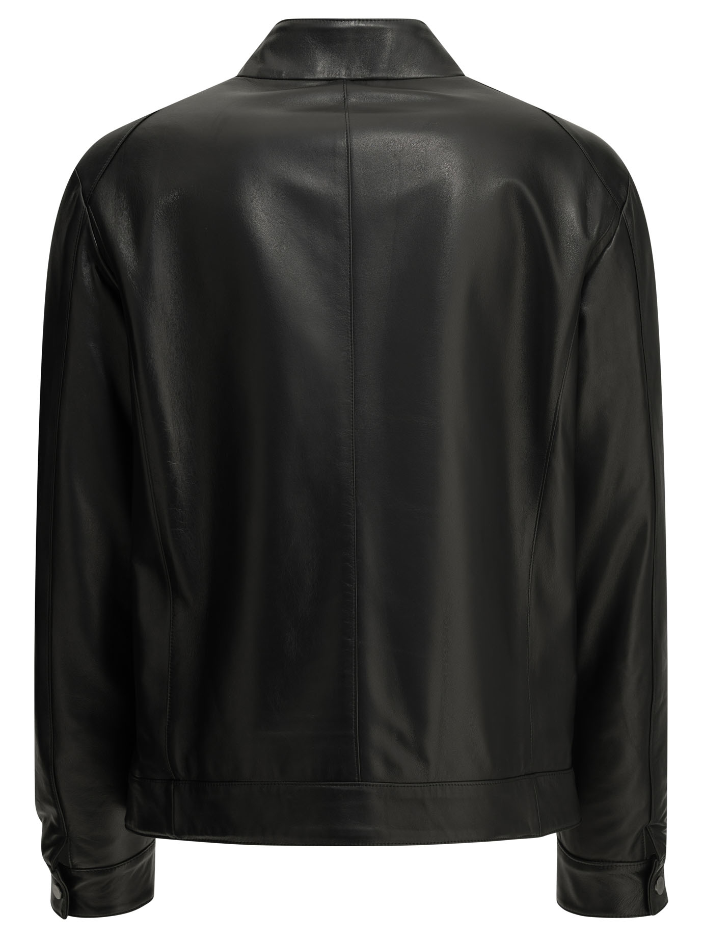 [Altum] Leather Jacket FW26 MNLTHBOMBERNERO