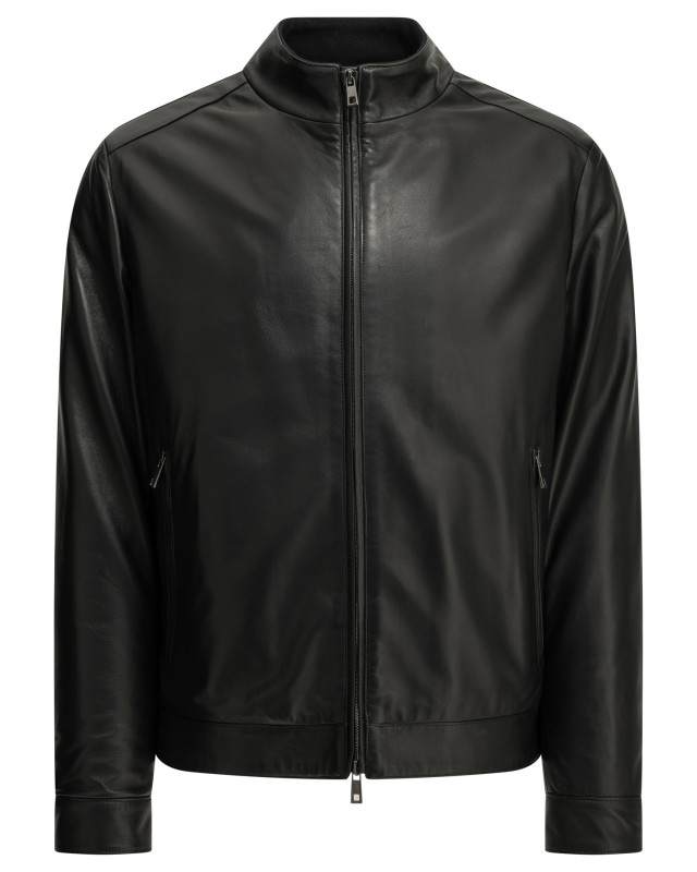 [Altum] Leather Jacket FW26 MNLTHBOMBERNERO