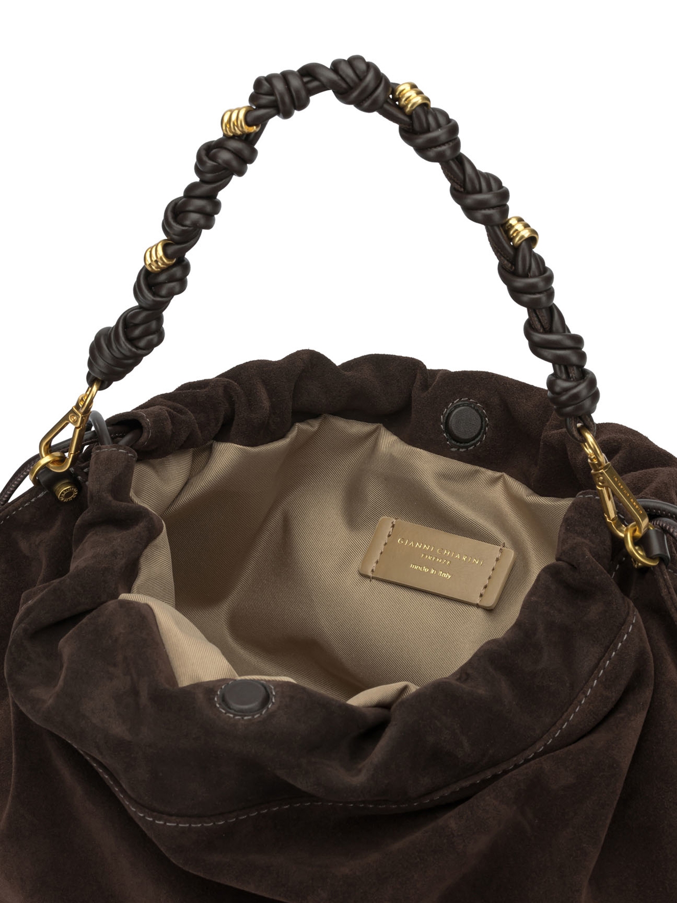 [GIANNI CHIARINI] Shoulder bag FW26 BS12260CM-PLMORGANA974-MOKA
