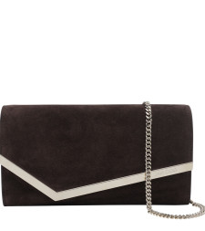 [Jimmy Choo] Clutch bag FW26 EMMIESUECHOCOLATE/LIGHT GOLD