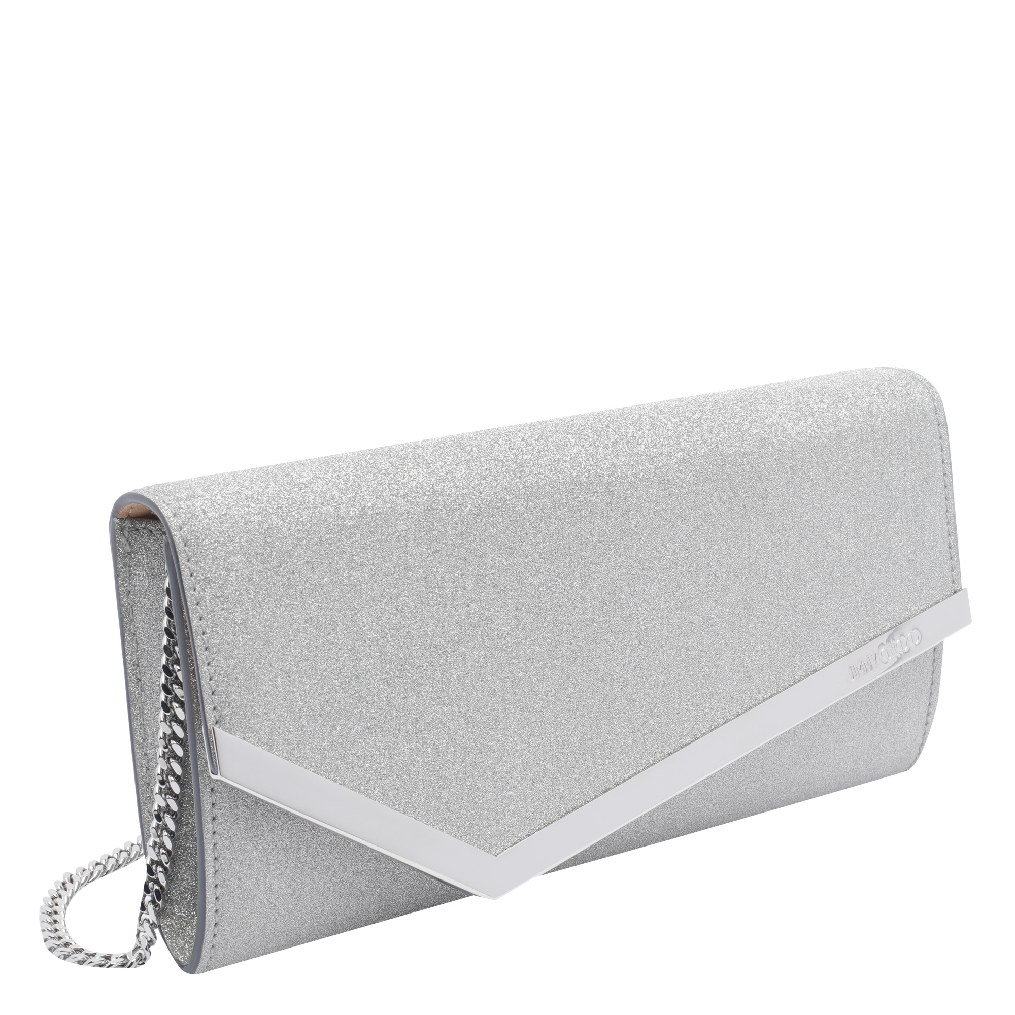 [Jimmy Choo] Clutch bag FW26 EMMIEIGTSILVER