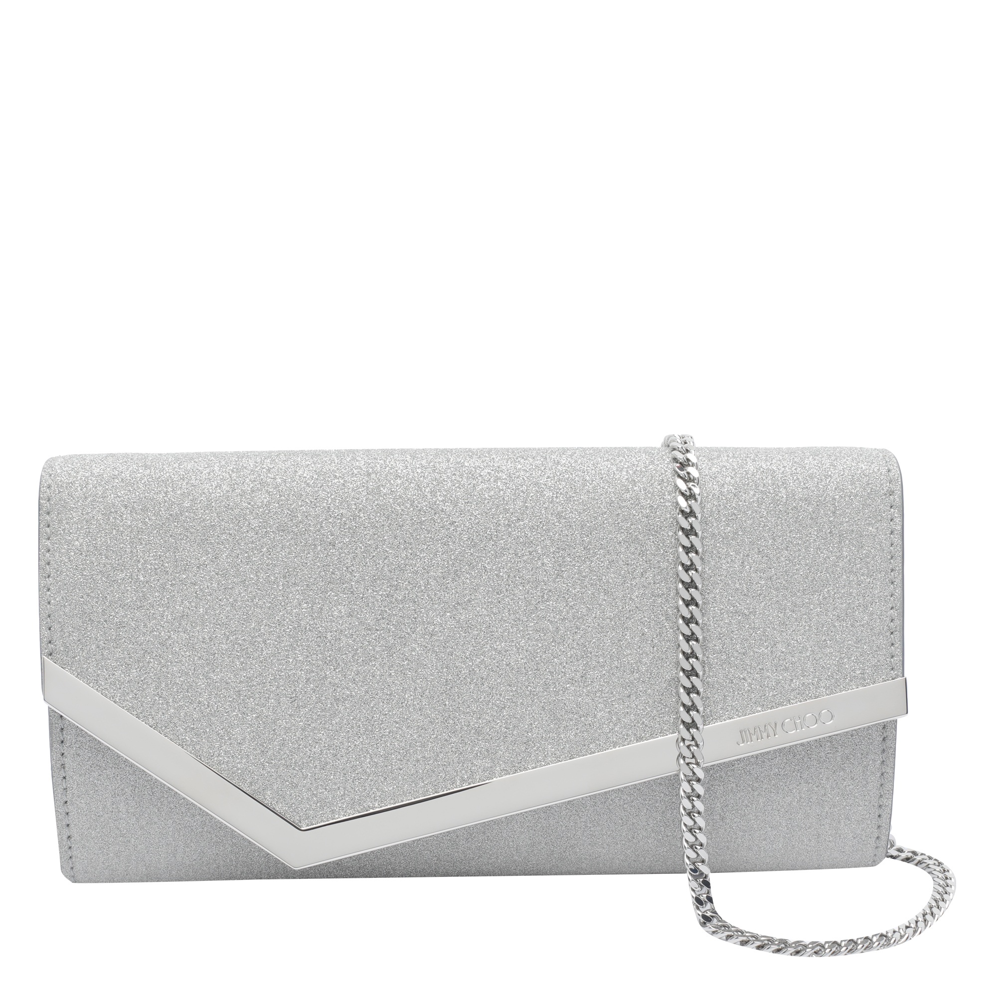 [Jimmy Choo] Clutch bag FW26 EMMIEIGTSILVER