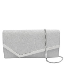 [Jimmy Choo] Clutch bag FW26 EMMIEIGTSILVER