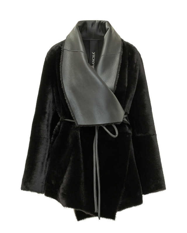 [Blancha] Fur Jacket FW26 26016300 NERO