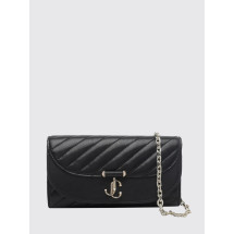 [Jimmy Choo] Minibag FW26 AVNCURVEWALLETCHNHBU BLACK/SHINY GOLD