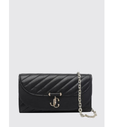 [Jimmy Choo] Minibag FW26 AVNCURVEWALLETCHNHBU BLACK/SHINY GOLD