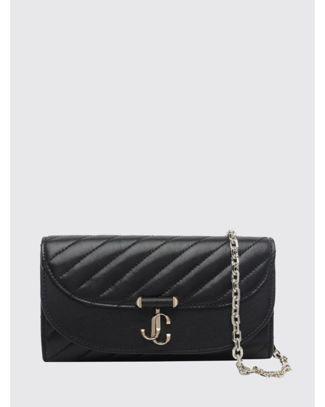 [Jimmy Choo] Minibag FW26 AVNCURVEWALLETCHNHBU BLACK/SHINY GOLD