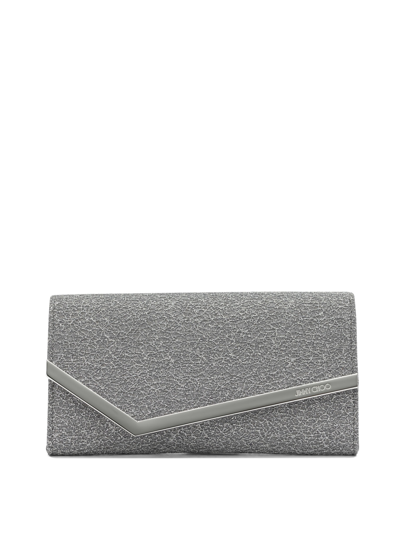 [Jimmy Choo] Clutch bag FW26 EMMIEUBDANTRACITE/SILVER