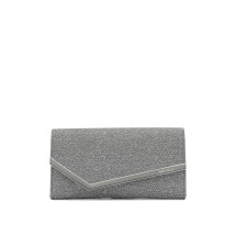 [Jimmy Choo] Clutch bag FW26 EMMIEUBDANTRACITE/SILVER