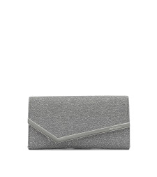 [Jimmy Choo] Clutch bag FW26 EMMIEUBDANTRACITE/SILVER