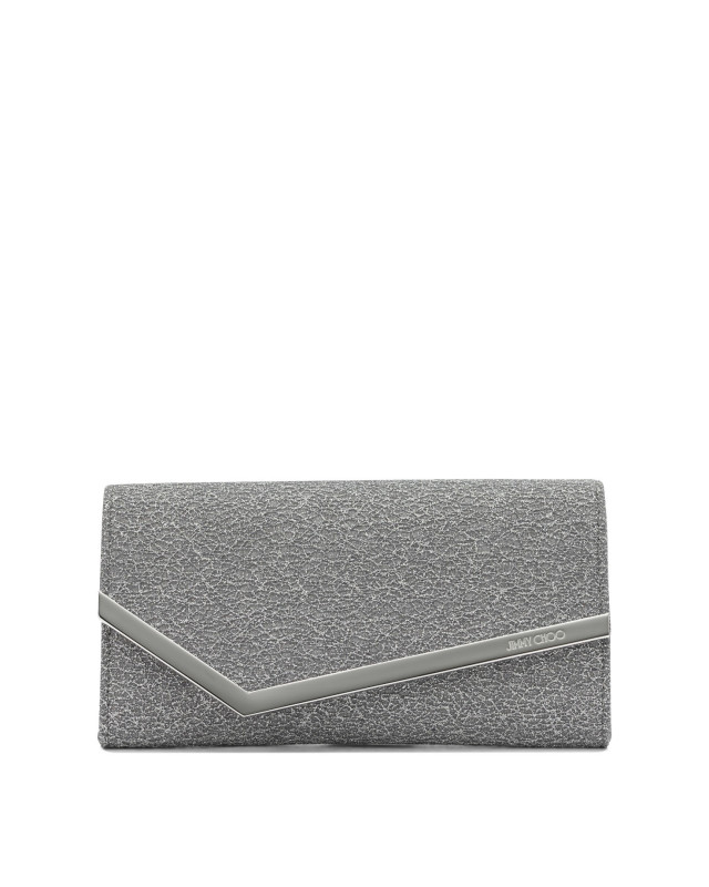 [Jimmy Choo] Clutch bag FW26 EMMIEUBDANTRACITE/SILVER
