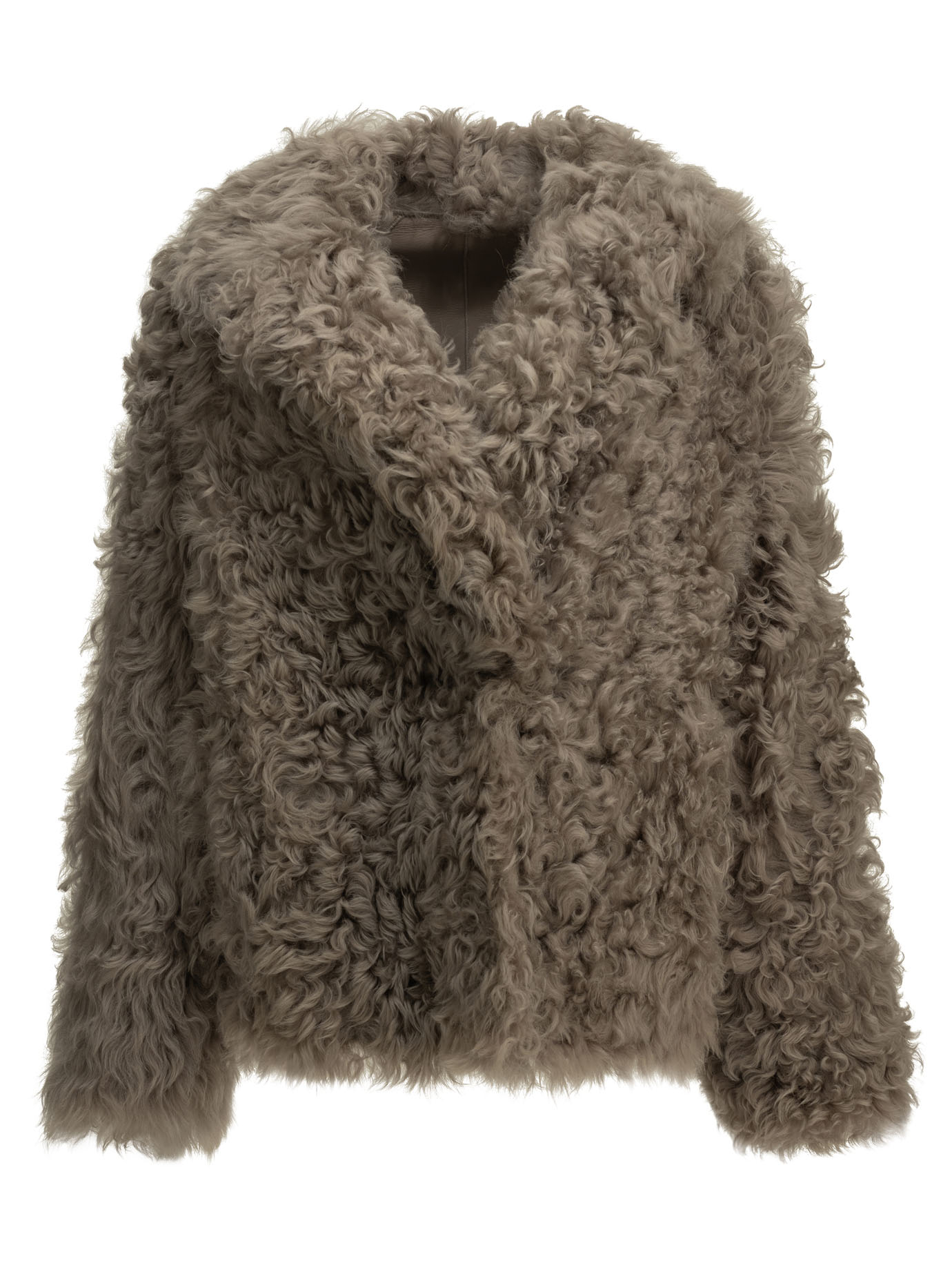 [Blancha] Fur Jacket FW26 26133-300TORTORA