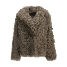 [Blancha] Fur Jacket FW26 26133-300TORTORA