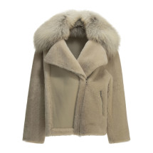 [Blancha] Fur Jacket FW26 26142-200BURRO-NATURALE