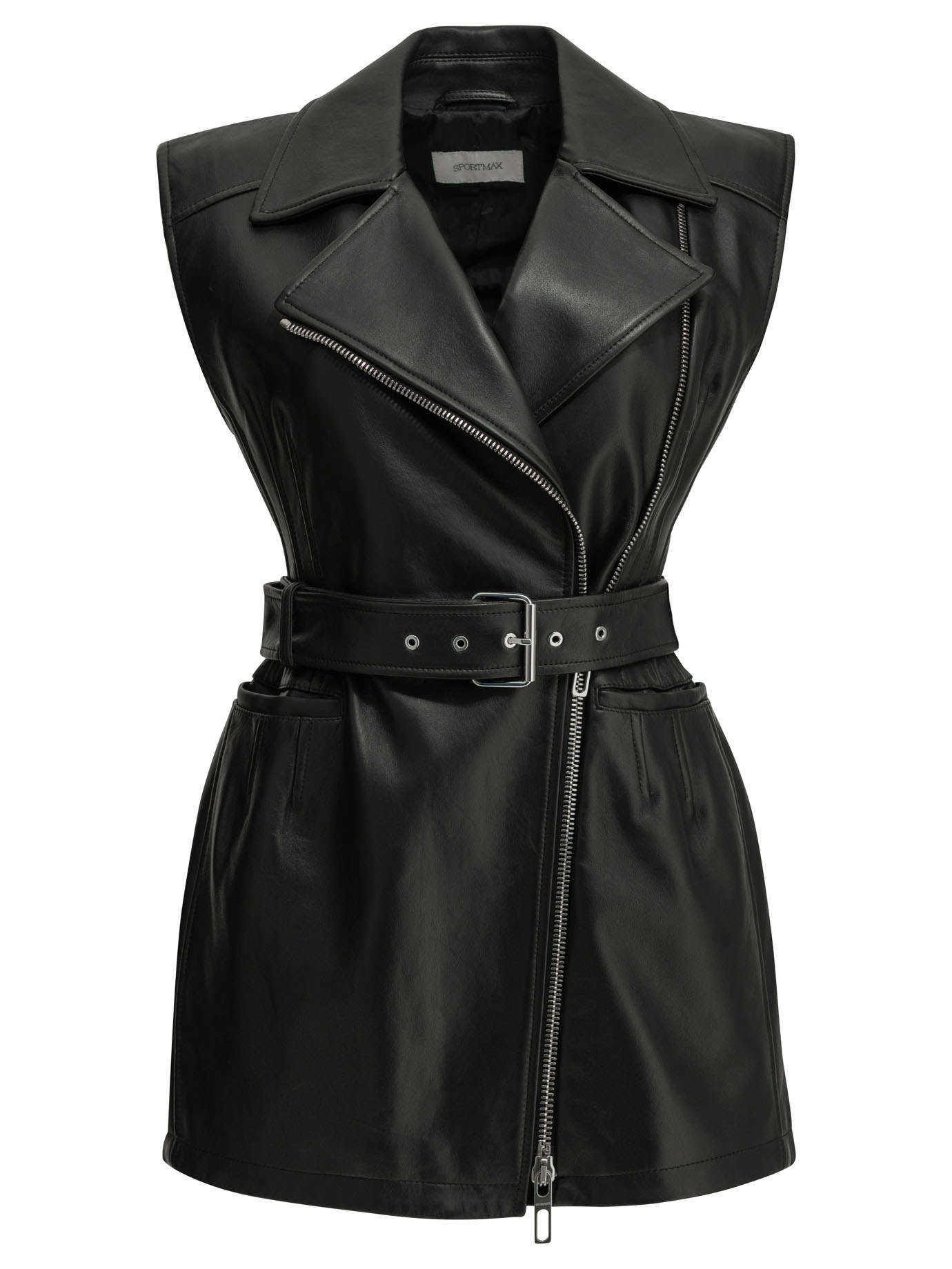 [Max Mara Sportmax] Leather Jacket FW26 2622446031600SPXFAVELLA002