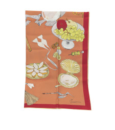 [JACQUEMUS] Scarf FW26 ACU00874AW00263PRINT COCKTAIL ORANGE