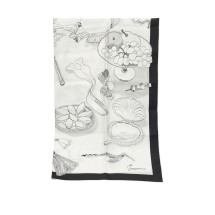 [JACQUEMUS] Scarf FW26 ACU00874AW00263PRINT COCKTAIL WHITE