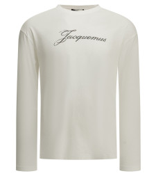 [JACQUEMUS] T-shirts Long Sleeve FW26 TSU00351AJ00289WHITE