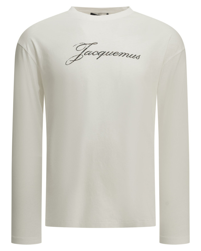 [JACQUEMUS] T-shirts Long Sleeve FW26 TSU00351AJ00289WHITE