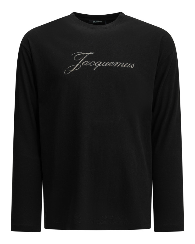 [JACQUEMUS] T-shirts Long Sleeve FW26 TSU00351AJ00289BLACK