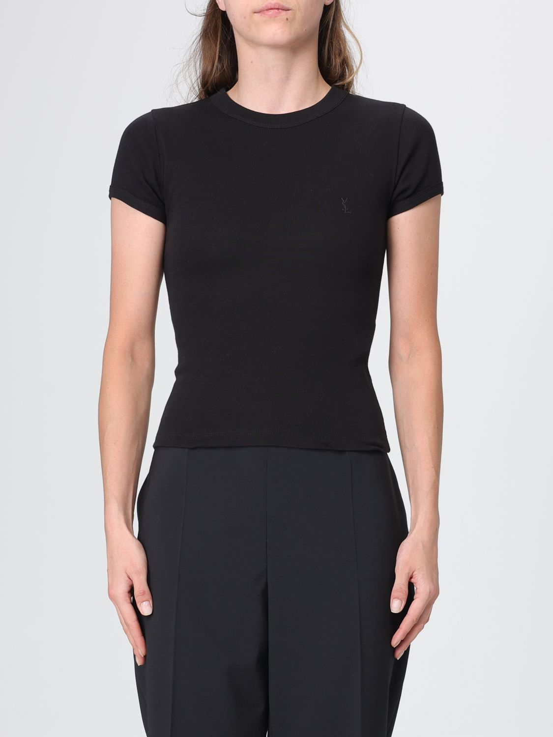 [Saint Laurent] T-shirts FW26 869630Y38BD 1000