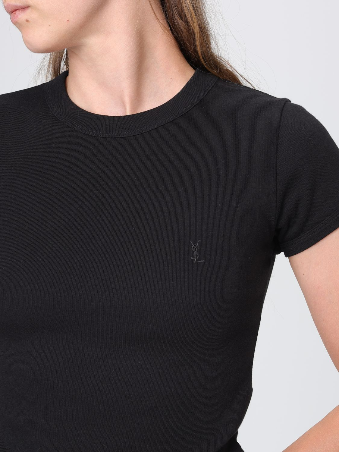 [Saint Laurent] T-shirts FW26 869630Y38BD 1000