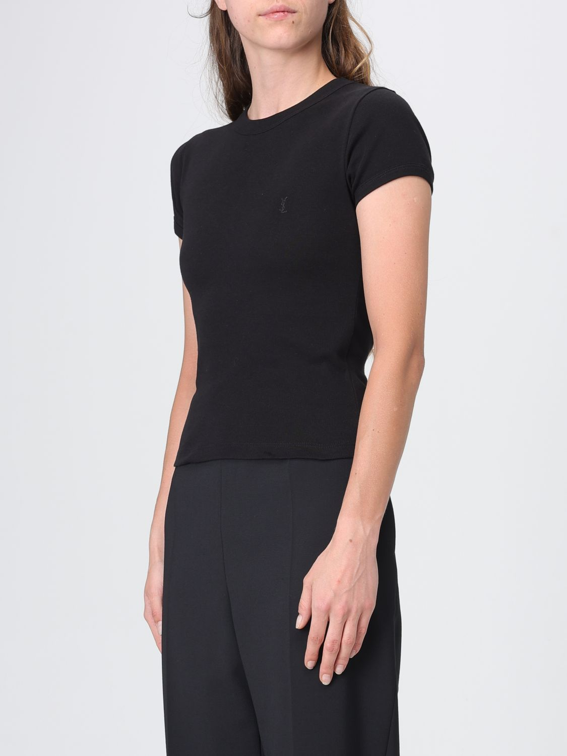 [Saint Laurent] T-shirts FW26 869630Y38BD 1000