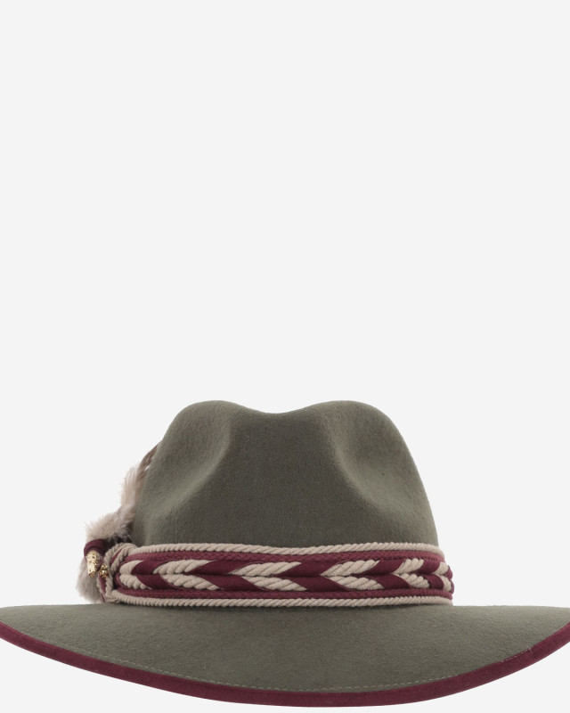 [ALEXIA ALVAREZ DE TOLEDO] Hat FW26 ALA9VERDECAQUI