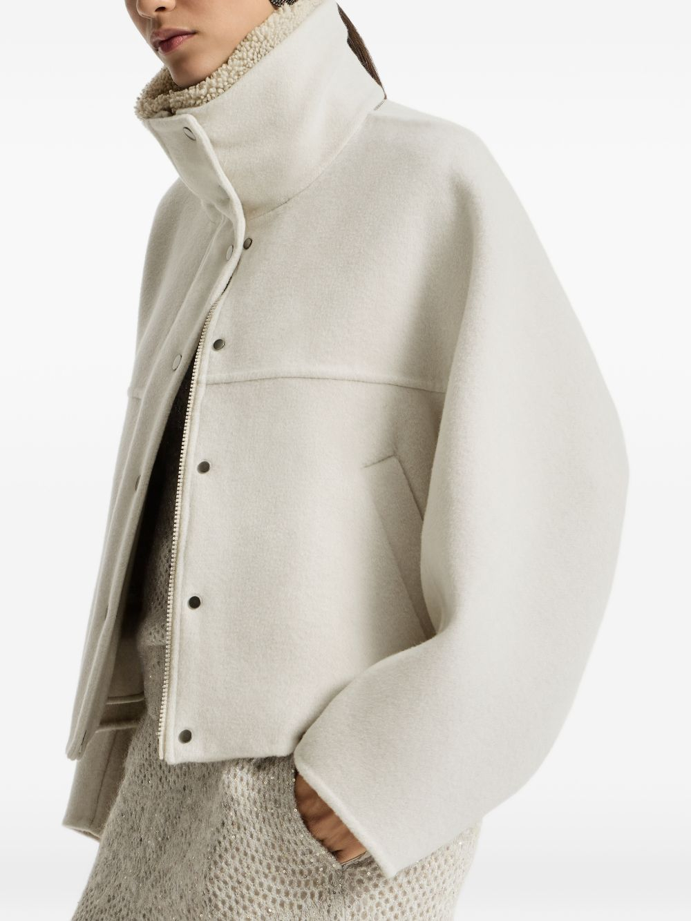 [Brunello Cucinelli] Leather Jacket FW26 MD5327555C042