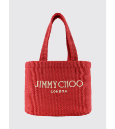 [Jimmy Choo] Tote bag SS26 BEACHTOTEEWMJYN RUBYREDLIGHTGOLD