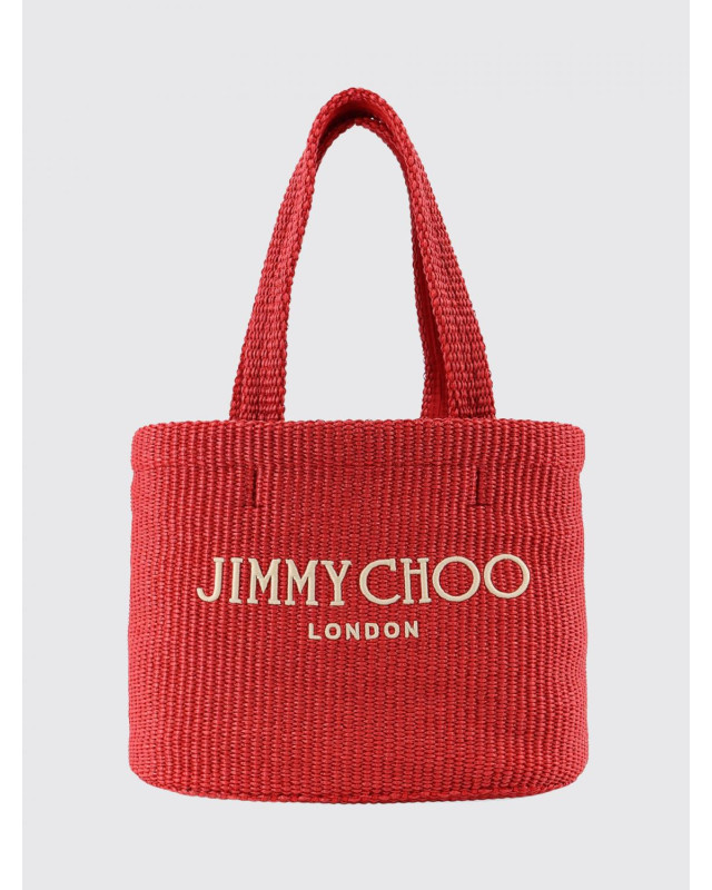 [Jimmy Choo] Tote bag SS26 BEACHTOTEEWMJYN RUBYREDLIGHTGOLD