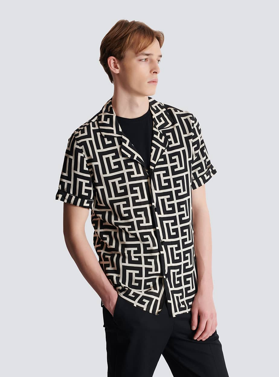 [Balmain] Shirts Short Sleeve SS26 FH1HN011VD01GFE
