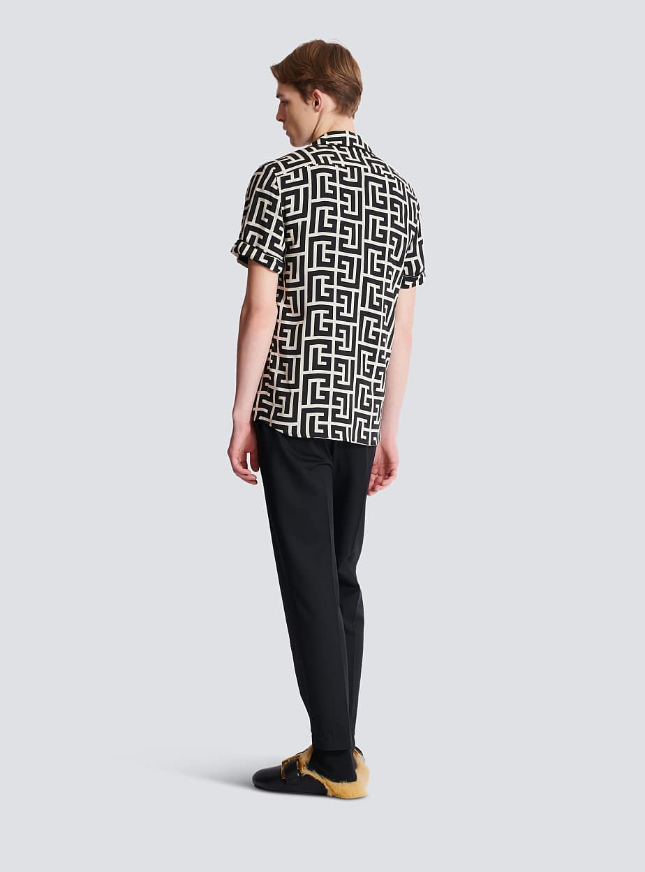 [Balmain] Shirts Short Sleeve SS26 FH1HN011VD01GFE