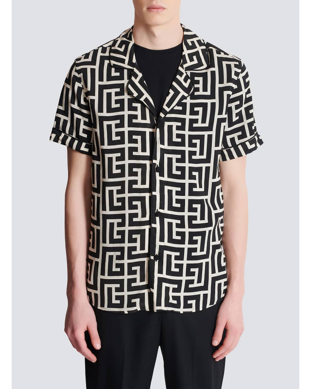 [Balmain] Shirts Short Sleeve SS26 FH1HN011VD01GFE