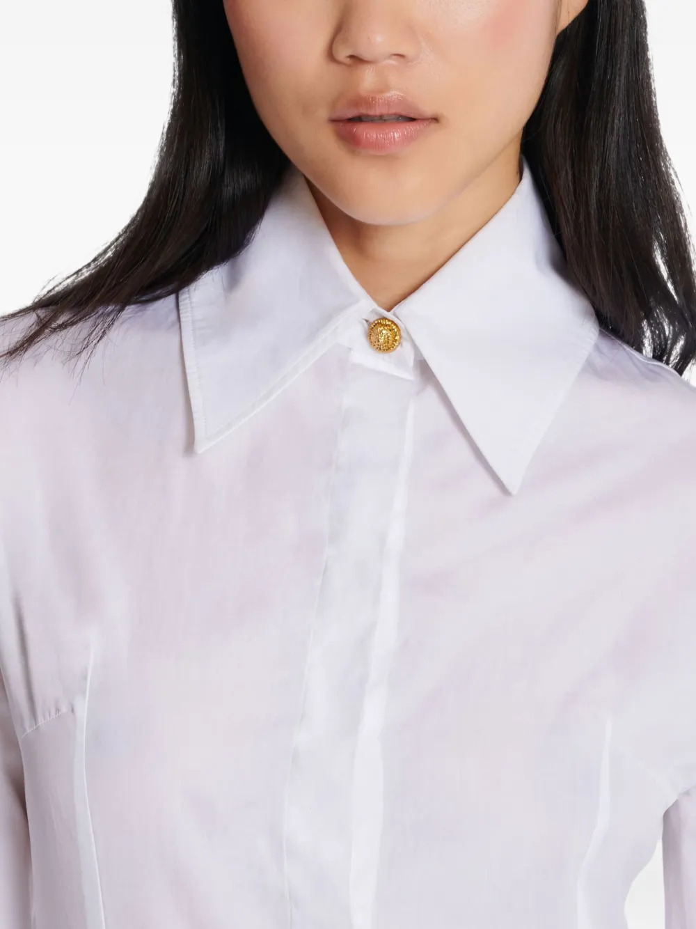 [Balmain] Shirts Long Sleeve SS26 GF1HS460CG220FB